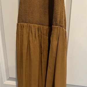 Zara ruched maxi sundress, halter. Size small